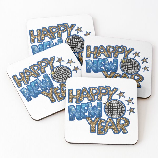 Item preview, Happy New Year Faux Embroidery with Groovy Disco Ball Design designed and sold by Chris Clemmensen.
