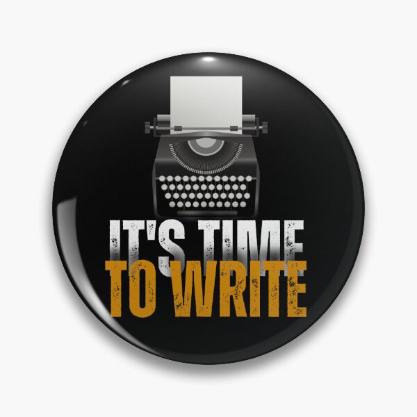 Item preview, "It's Time To Write" Quote designed and sold by MusesWhispers.