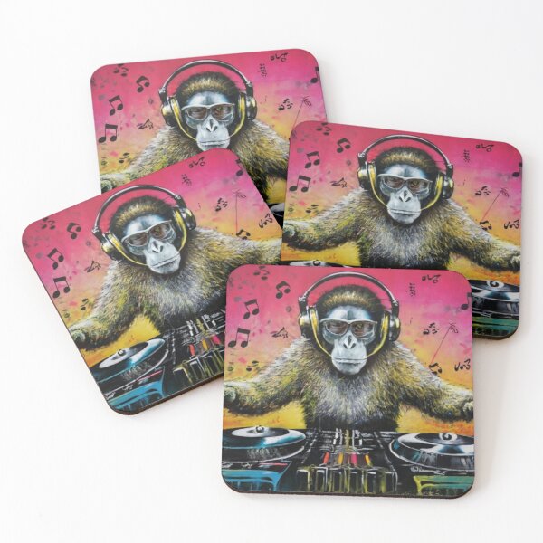 Item preview, DJ Monkey Stencil Graffiti designed and sold by Bomax121.