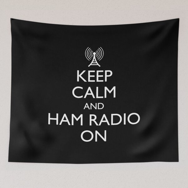 Item preview, Keep Calm And Ham Radio On designed and sold by Cat Lady Designs.