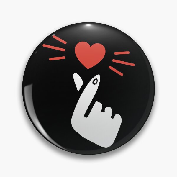 Item preview, Finger Heart Kpop Songalag Hateu White Hand designed and sold by SubtleSplit.