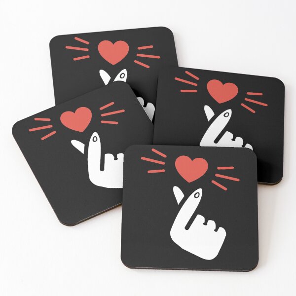 Item preview, Finger Heart Kpop Songalag Hateu White Hand designed and sold by SubtleSplit.