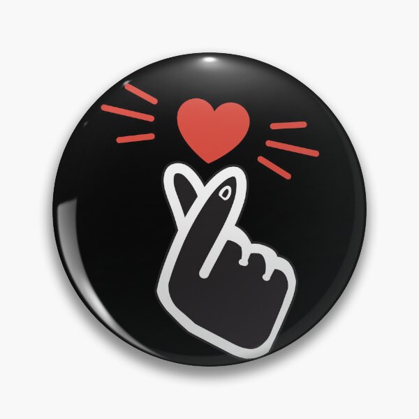 Item preview, Finger Heart Kpop Songalag Hateu Black Hand designed and sold by SubtleSplit.