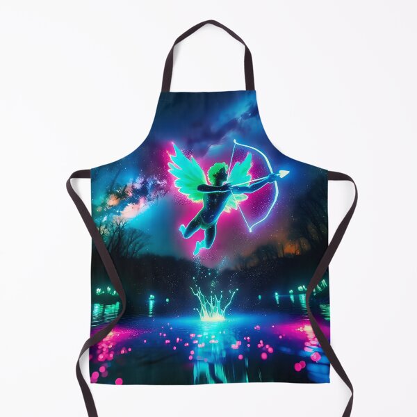 Item preview, Blacklight Style Cupid Luminous Leap: A Mystical Neon Flight designed and sold by Matt's Artificial Nature.