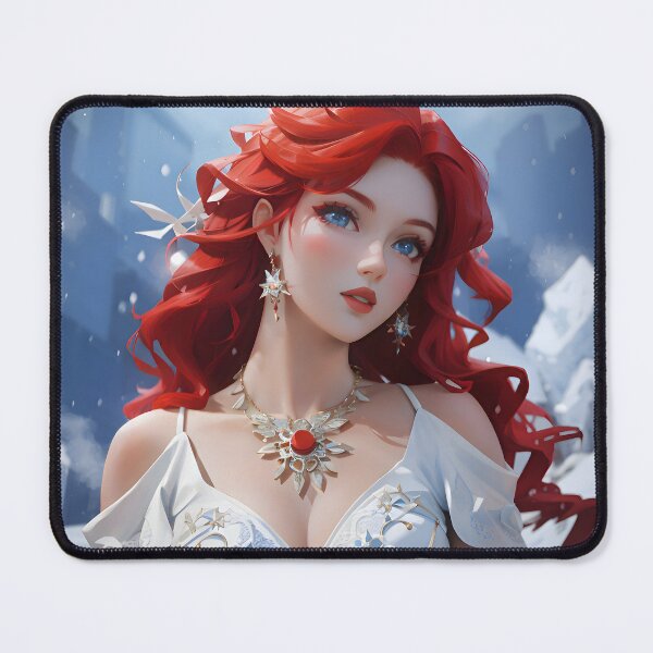 Item preview, Beautiful lady in the holiday season with Red hair designed and sold by PCGDrawing.