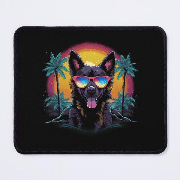 Item preview, Retro Wave Cattledog Dog Shirt designed and sold by RedDesignSyc.
