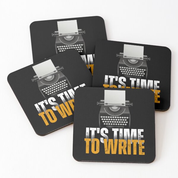 Item preview, "It's Time To Write" Quote designed and sold by MusesWhispers.