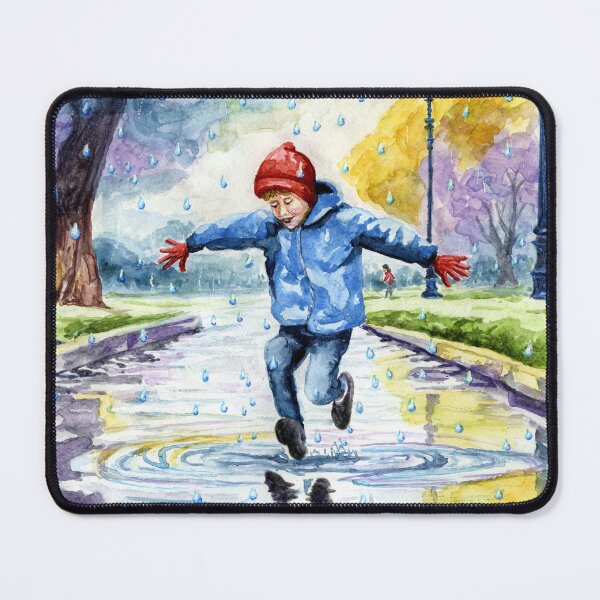 Item preview, Splashing in Puddles on a Rainy Day designed and sold by LymphomaLass.