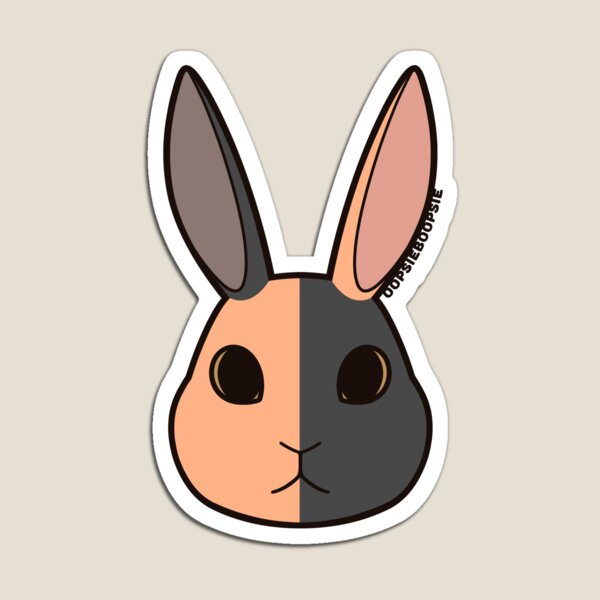 Item preview, Uppy Ear Rabbit Harlequin designed and sold by oopsieboopsie.