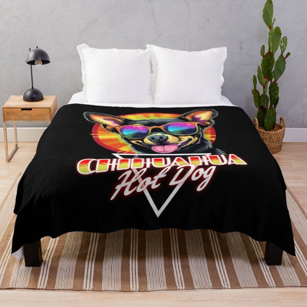Item preview, Retro Wave Chihuahua Hot Dog Shirt designed and sold by RedDesignSyc.
