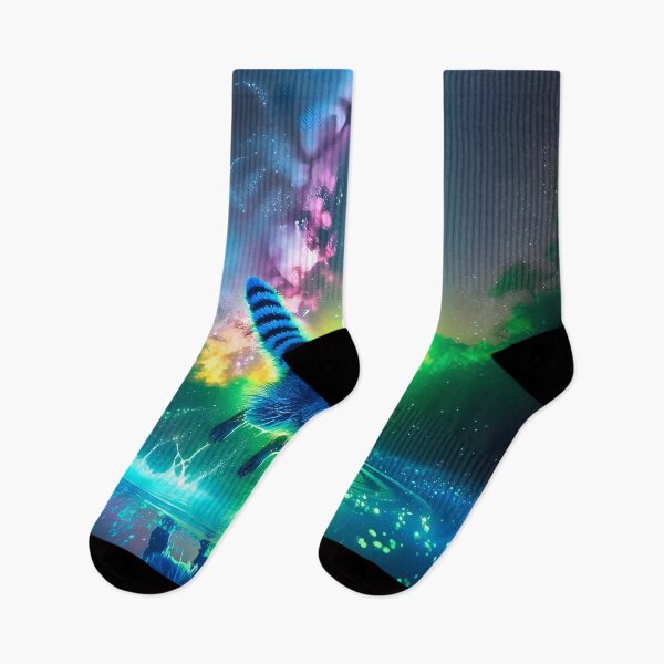 Item preview, Blacklight Style Raccoon Luminous Leap: A Vivid Nighttime Adventure designed and sold by Matt's Artificial Nature.