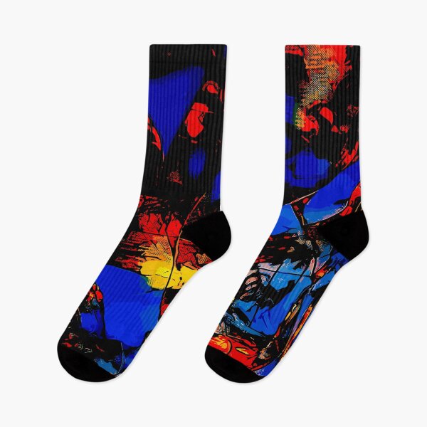 Item preview, Vivid Burst: Abstract Blues, Yellows, and Bold Blacks designed and sold by GAP90.