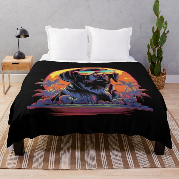 Item preview, Retro Wave Foxhound Dog Shirt designed and sold by RedDesignSyc.