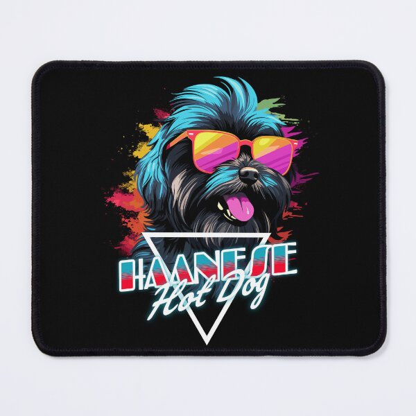 Item preview, Retro Wave Havanese Hot Dog Shirt designed and sold by RedDesignSyc.