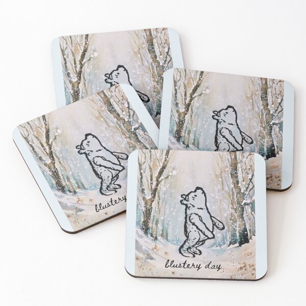 Item preview, Winnie the Pooh Blustery Day Snow Scene designed and sold by stargazerhill.