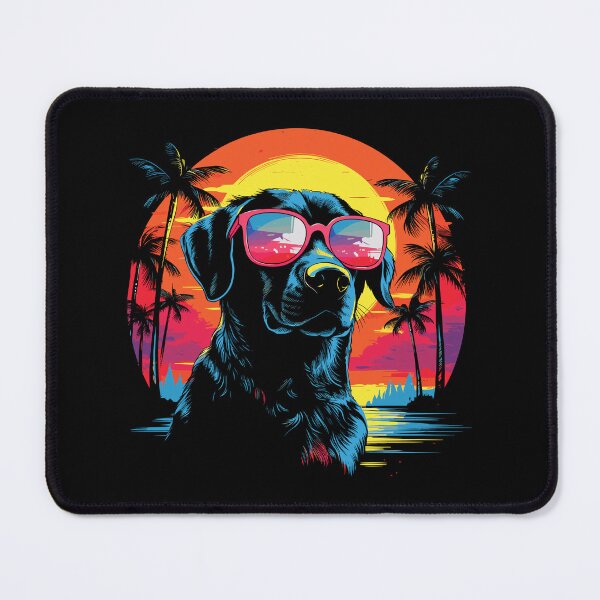 Item preview, Retro Wave Labrador Dog Shirt designed and sold by RedDesignSyc.