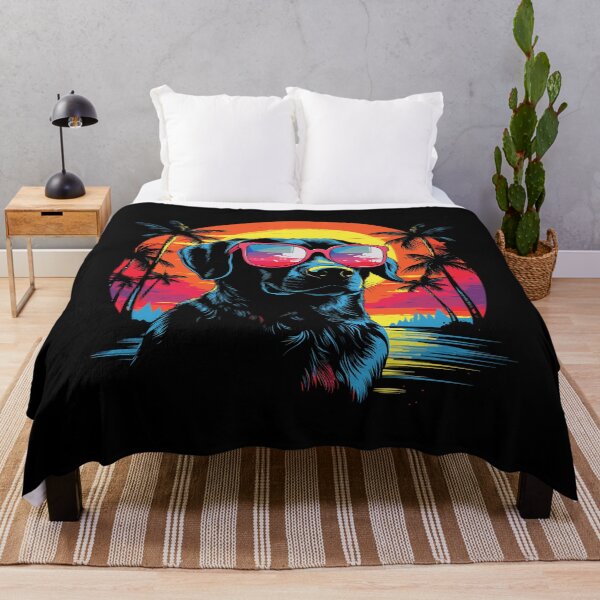 Item preview, Retro Wave Labrador Dog Shirt designed and sold by RedDesignSyc.