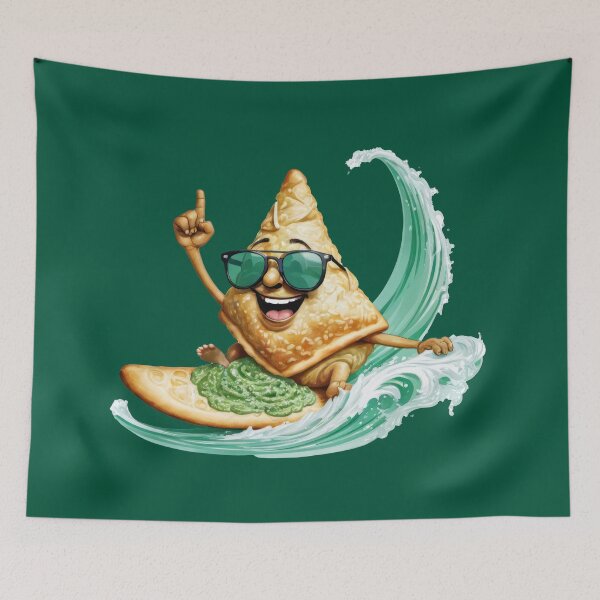 Item preview, Wave Riding Samosa designed and sold by DumbPet.