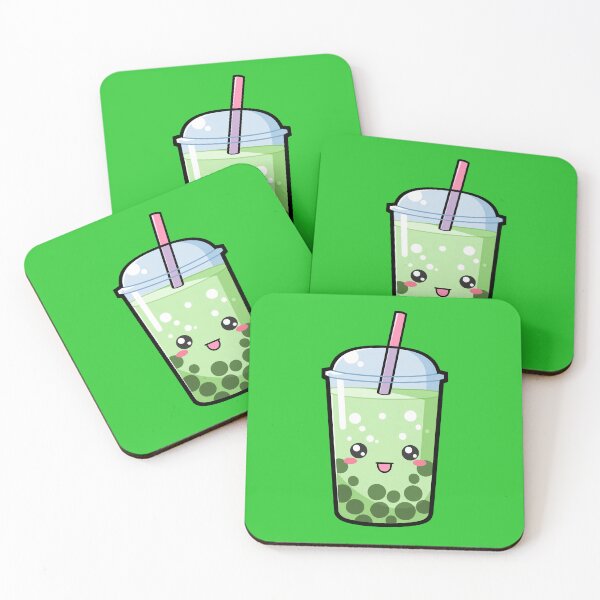 Item preview, Kawaii Boba Tea Green - Anime Shirt designed and sold by KAIGAME Art.