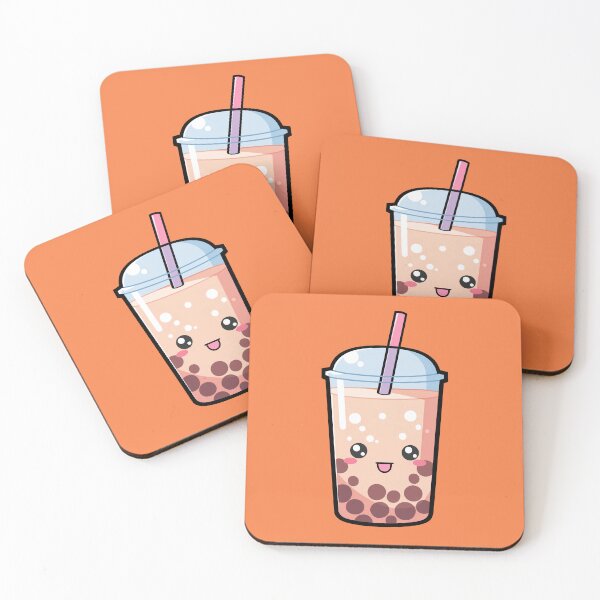 Item preview, Kawaii Boba Tea Orange - Anime Shirt designed and sold by KAIGAME Art.