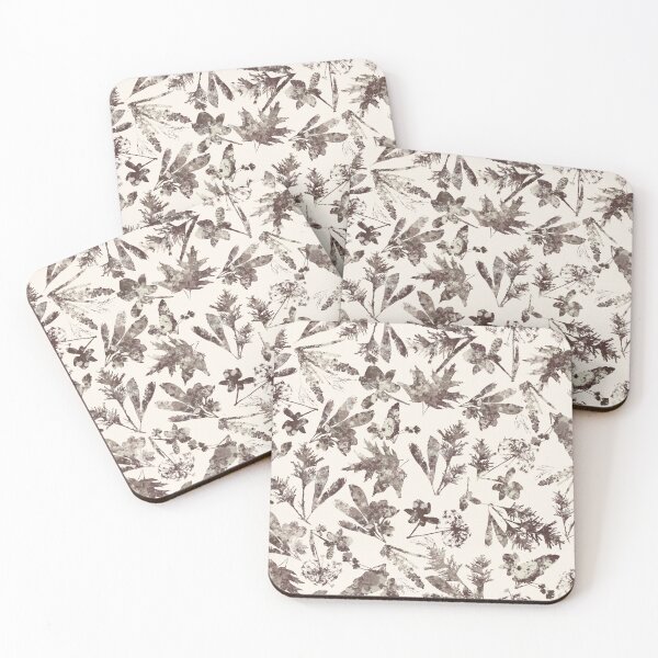 Item preview, Serene plant textures, pastel cream, half-drop designed and sold by naturaltones.
