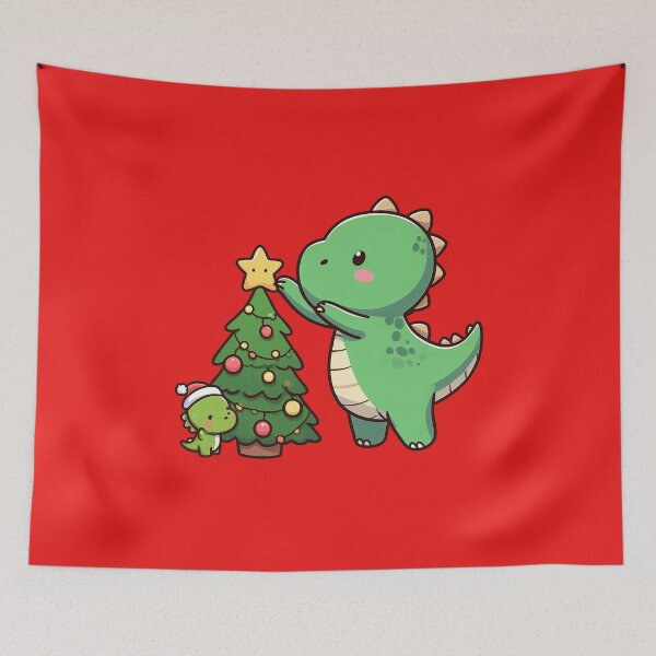 Item preview, Dino Christmas Tree designed and sold by PickledjoArt.