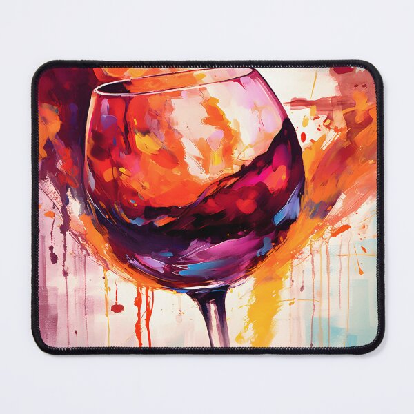 Item preview, Red Wine Euphoria- A Symphony of Dynamic Elegance in Bold Hues designed and sold by OlfactoART Studio.
