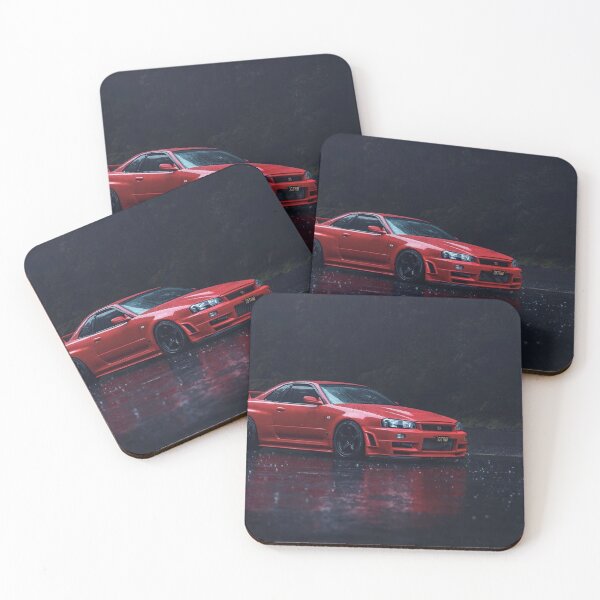 Item preview, Nissan Skyline GT-R R34 – JDM Icon Sports Car Art Print designed and sold by Road To Track.