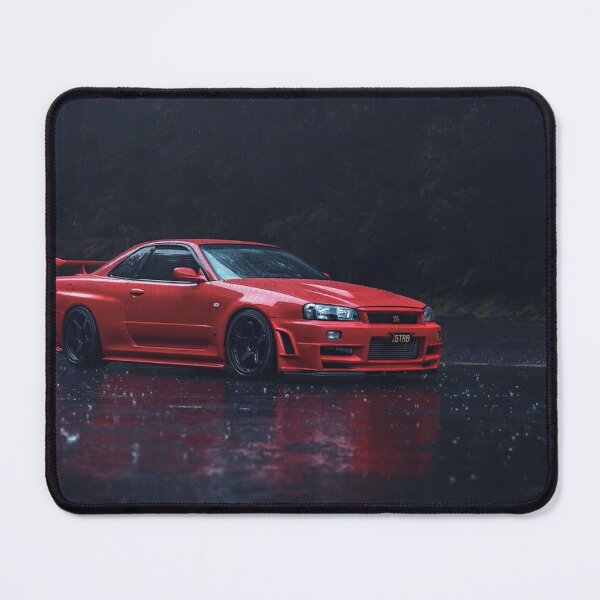 Item preview, Nissan Skyline GT-R R34 – JDM Icon Sports Car Art Print designed and sold by Road To Track.