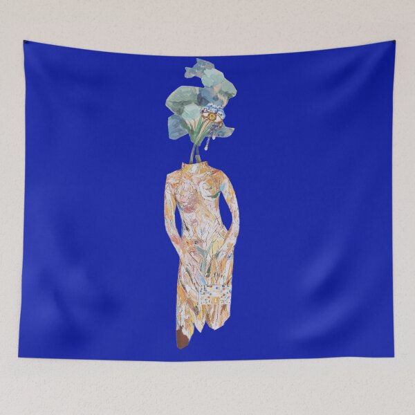 Item preview, Portrait of a lady feat. Schiaparelli & florals designed and sold by MonsoonartsbyM.