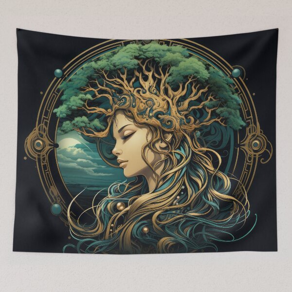 Item preview, Natural Queen - Yggdrasil inspired art designed and sold by NevernotmeUK.
