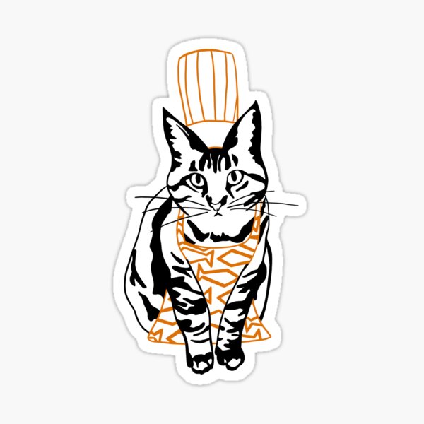 Kitchen Cat Sticker