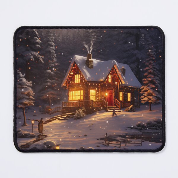 Item preview, chill, warmth, fireplace, winter wonderland, peaceful, comfort, holiday, frost, twilight, homely designed and sold by FireScreen.