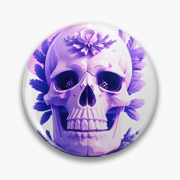 Item preview, Skull with lilac flowers. gothic dark art designed and sold by Harmonysens.