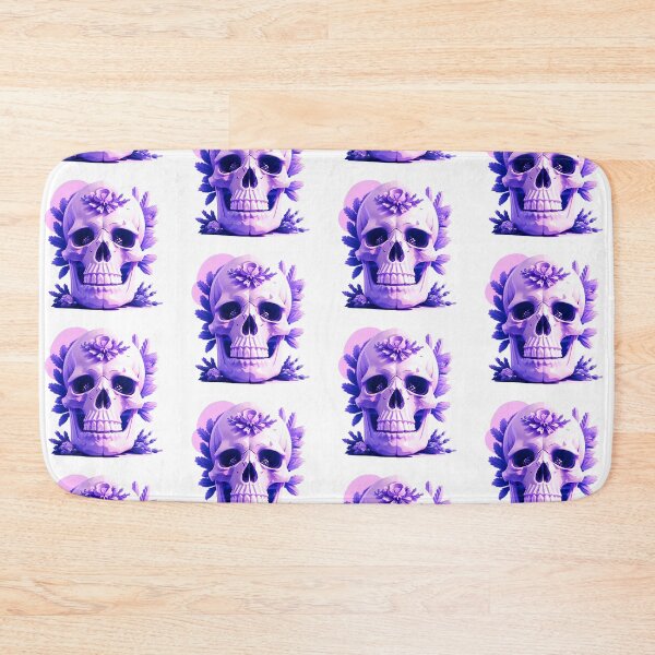 Item preview, Skull with lilac flowers. gothic dark art designed and sold by Harmonysens.