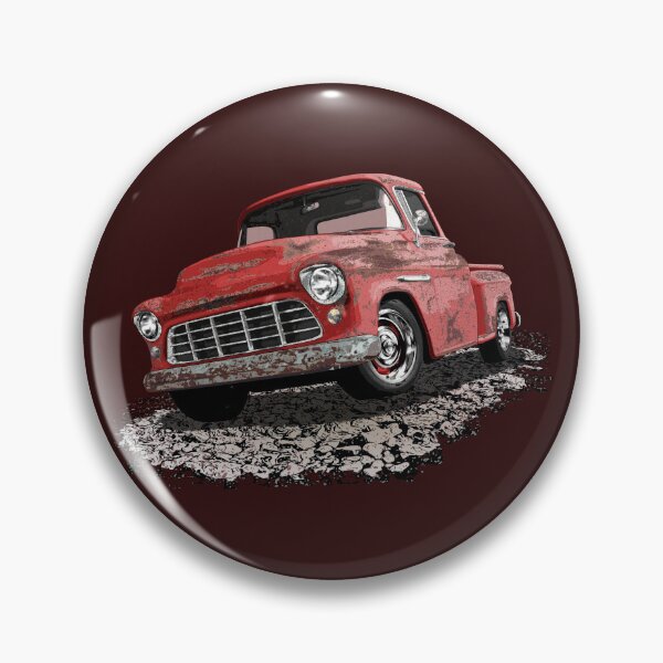 Item preview, Rusty red 55 Chevy rat rod truck designed and sold by Glenn Mueller.