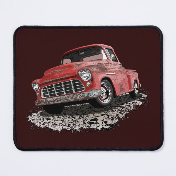 Item preview, Rusty red 55 Chevy rat rod truck designed and sold by Glenn Mueller.