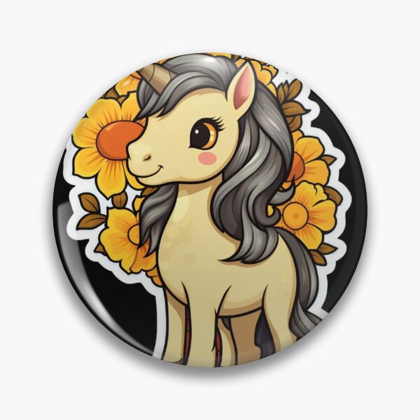 Artikelvorschau, Hübsches Einhorn, gelbe Blumen entworfen und verkauft von Classicrogue.