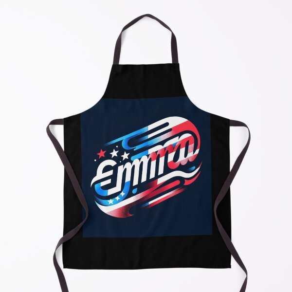 Item preview, Personalized Triathlete Name Emma & American Flag Bike Decal designed and sold by Triathlongram.
