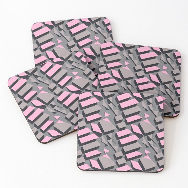Item preview, Elegant Polygon Pink - Seamless Pattern designed and sold by Chubuter.
