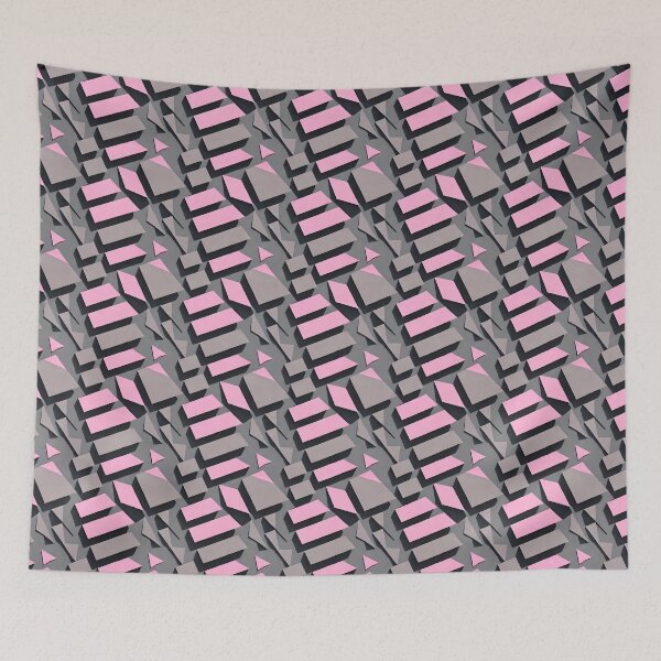 Item preview, Elegant Polygon Pink - Seamless Pattern designed and sold by Chubuter.