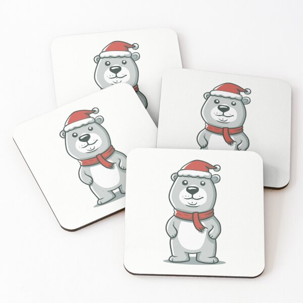 Item preview, Cute Cartoon Christmas Polar Bear designed and sold by CraftedRealm.