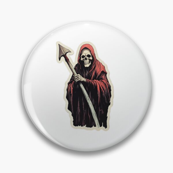 Item preview, Vintage Grim Reaper Sticker designed and sold by JustOkayDesigns.