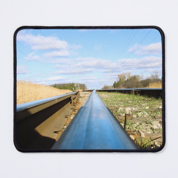 Item preview, Railroad tracks against fall sky designed and sold by ESK-Kalevala.