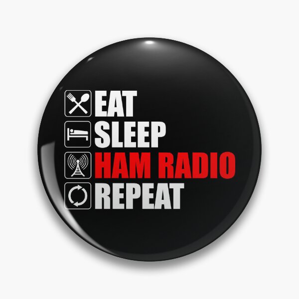 Item preview, Eat. Sleep. Ham Radio. Repeat designed and sold by Cat Lady Designs.