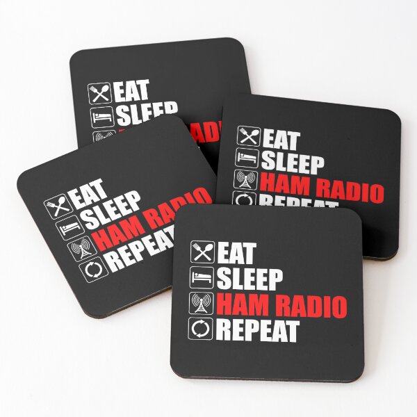 Item preview, Eat. Sleep. Ham Radio. Repeat designed and sold by Cat Lady Designs.