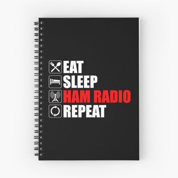 Item preview, Eat. Sleep. Ham Radio. Repeat designed and sold by Cat Lady Designs.