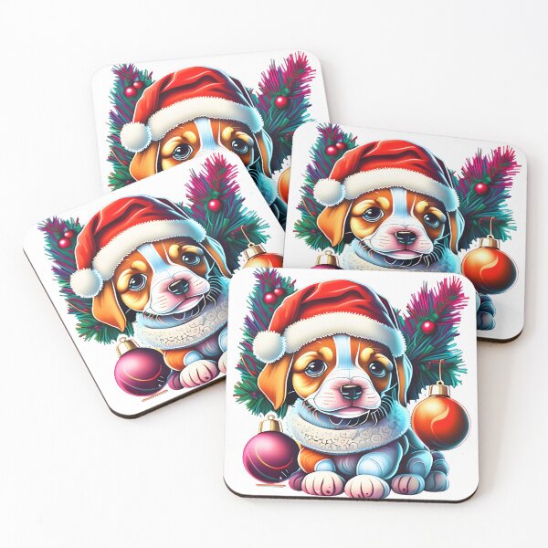 Item preview, FEASTIVE CHRISTMAS PUPPY DECORATED designed and sold by Sanny88.