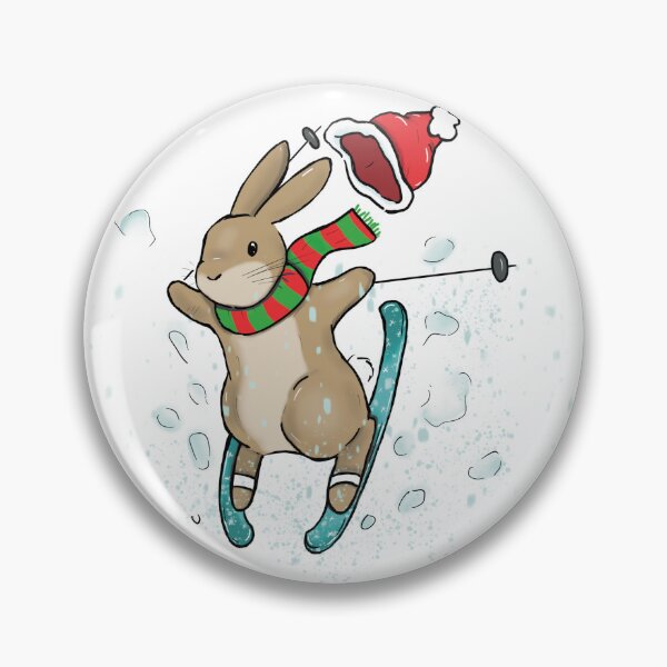 Item preview, Christmas Ski Bunny designed and sold by Willow Grove Designs.