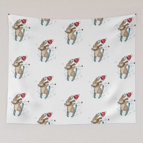 Item preview, Christmas Ski Bunny designed and sold by Willow Grove Designs.